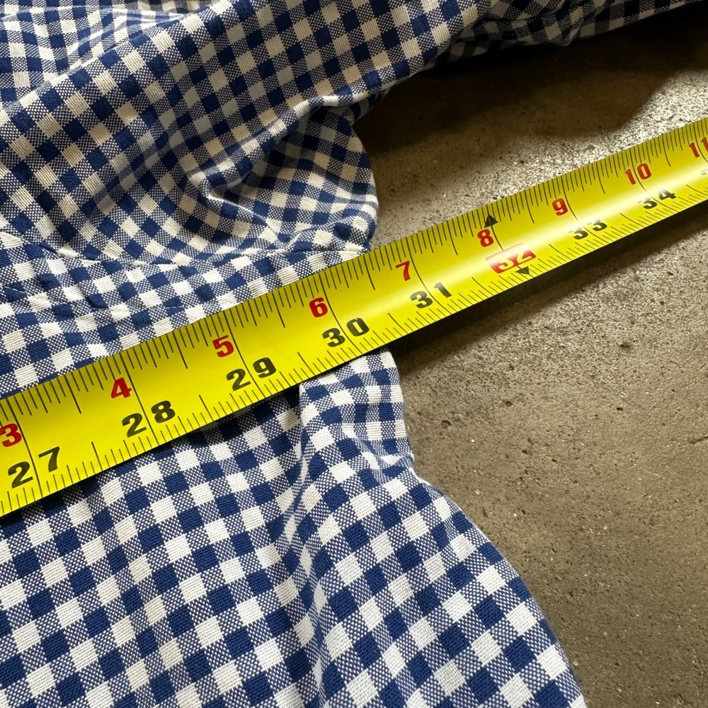 Ralph Lauren Button Down Men 3XLT Blue Gingham Check Plaid LS Shirt Flesh Pony - Picture 8 of 11